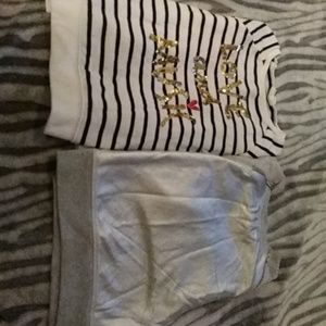 2 Crazy 8 sweatshirts